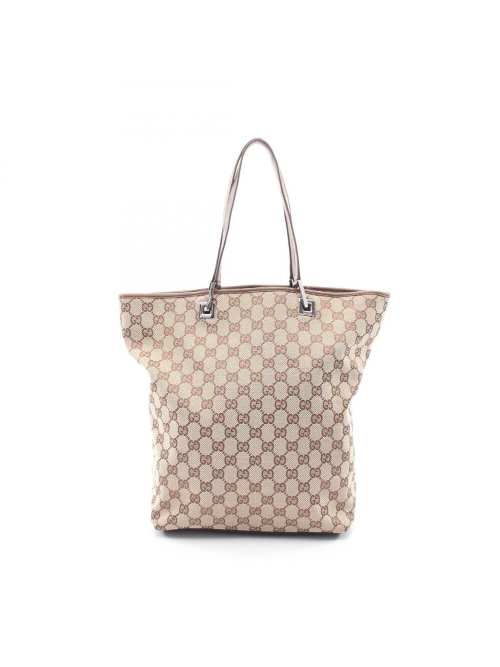 Gucci Tote GG Canvas Beige Dark Brown